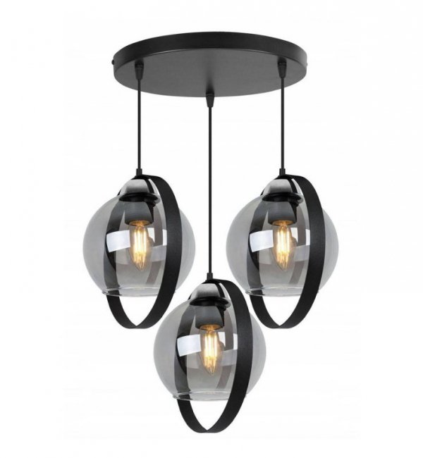 Lampa sufitowa ze szklanymi kloszami - RING HAGA 2346/3/OW/G LIGHT HOME