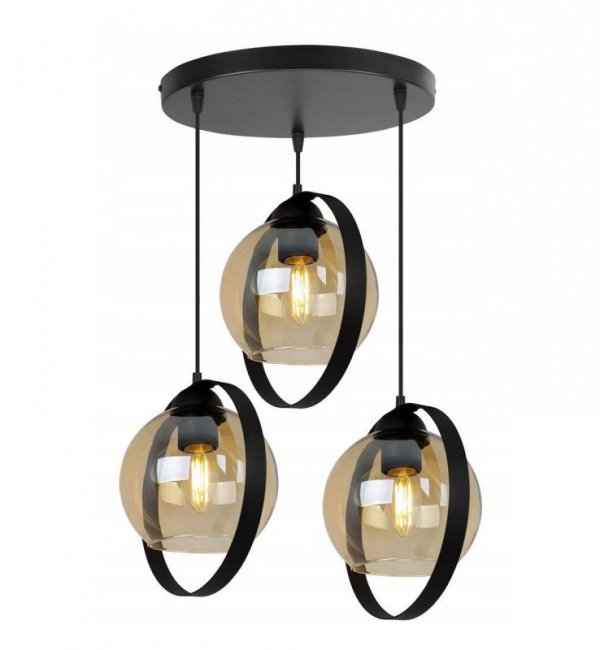 Lampa sufitowa ze szklanymi kloszami - RING HAGA 2346/3/OW/M LIGHT HOME
