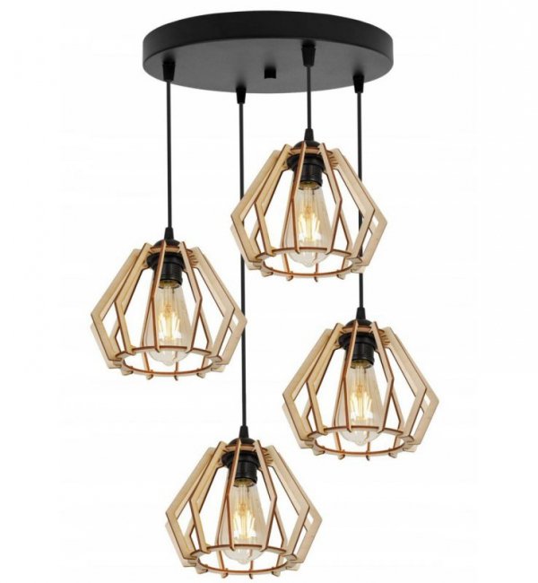 Lampa wisząca nowoczesna - TIMBER 2360/4/OW LIGHT HOME