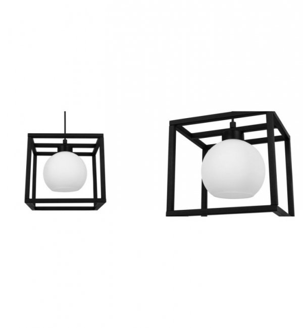 Lampa wisząca ze szklanymi kloszami - ELIZA CAGE 2370/1 LIGHT HOME