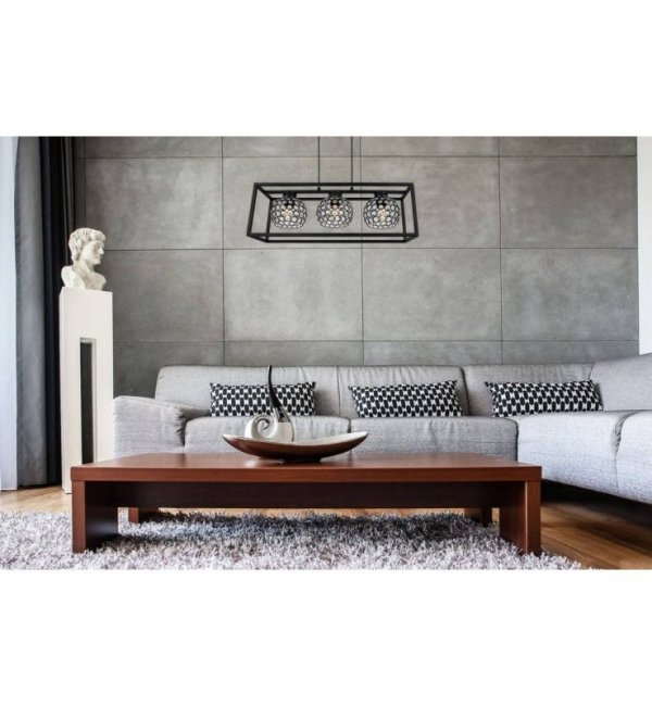 Lampa wisząca nowoczesna - CRYSTAL CAGE 2370/3 LIGHT HOME