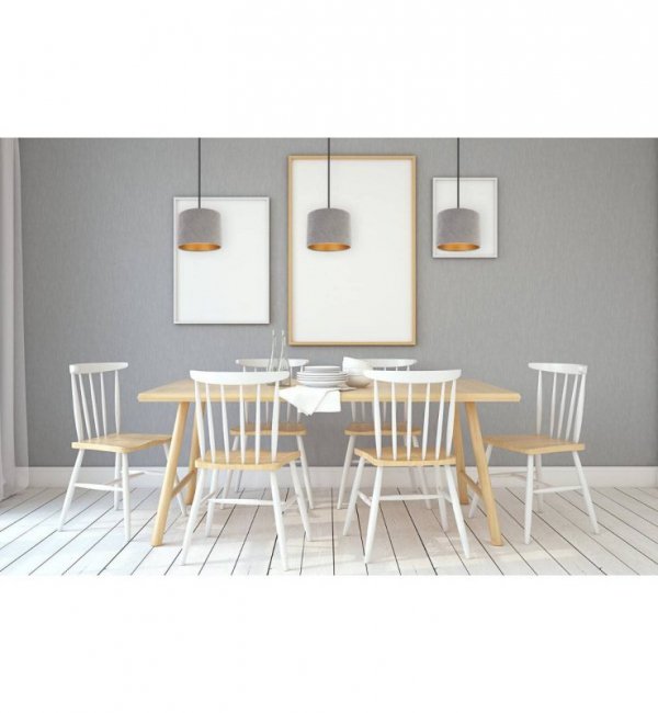 LAMPA WISZĄCA WELUROWY ABAŻUR KOLORY MEDIOLAN HOME LIGHT HOME