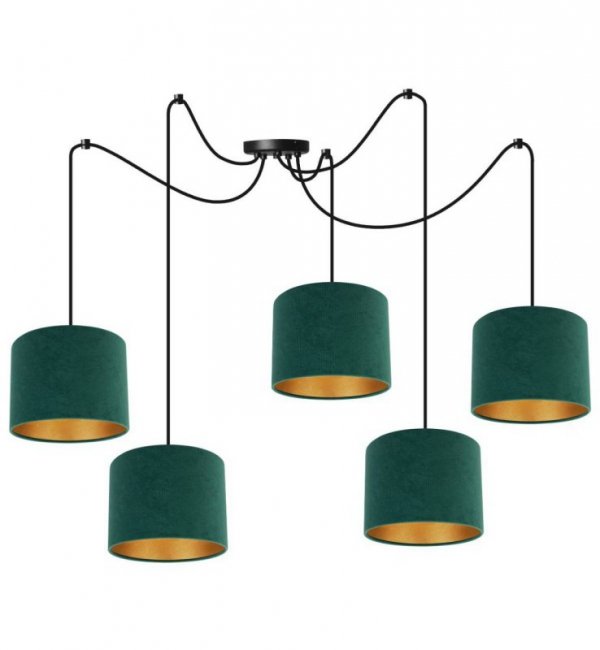 Lampa wisząca z abażurami - SPIDER MEDIOLAN 2360/5 LIGHT HOME