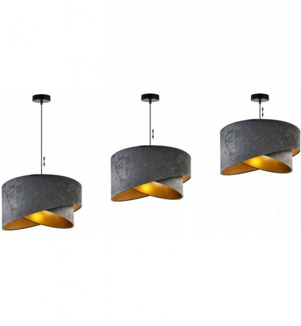 Lampa wisząca z abażurami - MEDIOLAN 2355/1/SJS LIGHT HOME