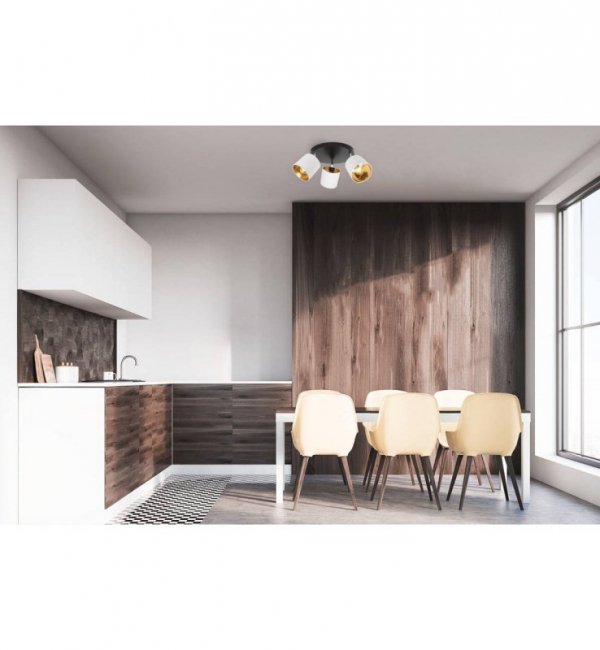 Lampa sufitowa nowoczesna - GAMA 2125/3OP/B LIGHT HOME