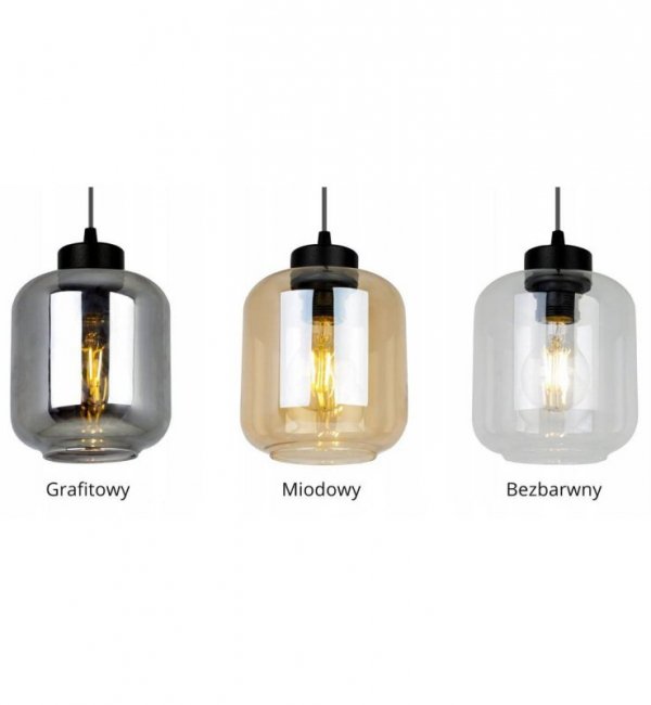 Lampa wisząca ze szklanymi kloszami - NOVALJA 2395/3 LIGHT HOME