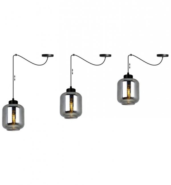 Lampa wisząca ze szklanymi kloszami - SPIDER NOVALJA 2395/1 LIGHT HOME