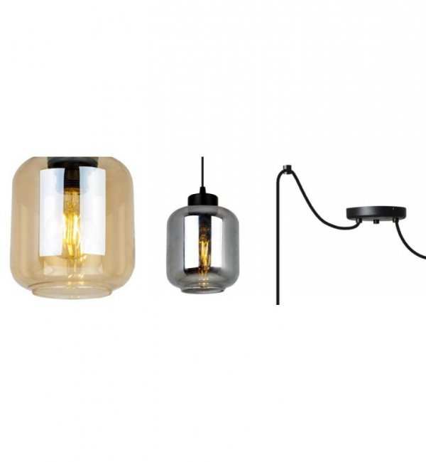 Lampa wisząca ze szklanymi kloszami - SPIDER NOVALJA 2395/2 LIGHT HOME