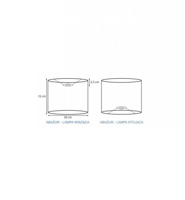 Abażur do lamp - MEDIOLAN 2360/20/C LIGHT HOME