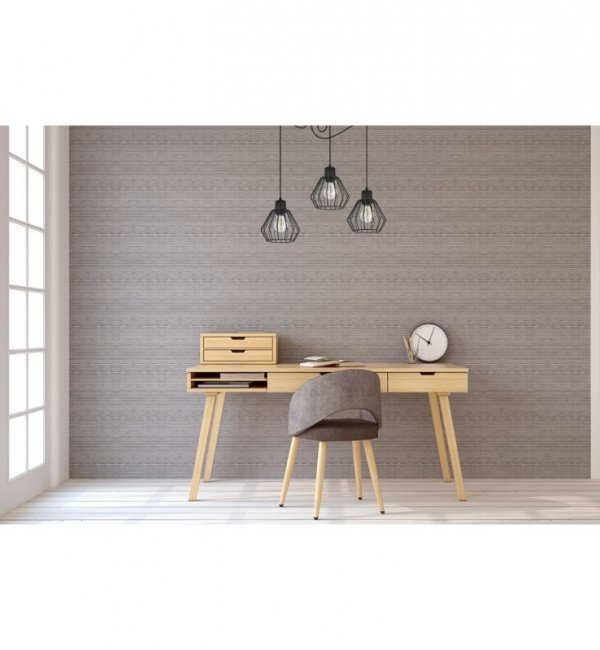 Lampa wisząca pająk NUVOLA, 3 źródła światła, gwint E27, regulacja długości, czarna LIGHT HOME
