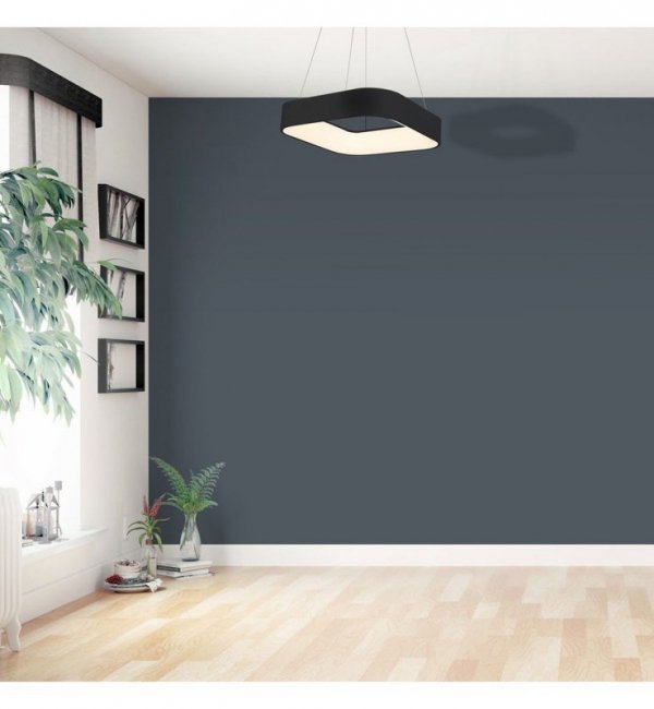 Nowoczesna wisząca lampa ASTRO, LED, regulowana, czarna LIGHT HOME