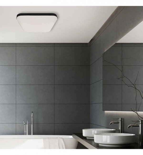 Plafon LED NEMO, nowoczesny, czarno - biały, neutralne światło LIGHT HOME