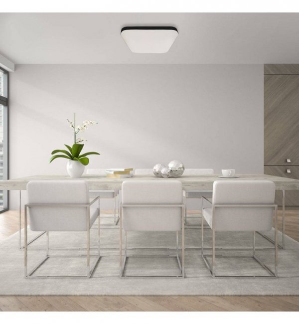 Plafon LED NEMO, nowoczesny, czarno - biały, neutralne światło LIGHT HOME