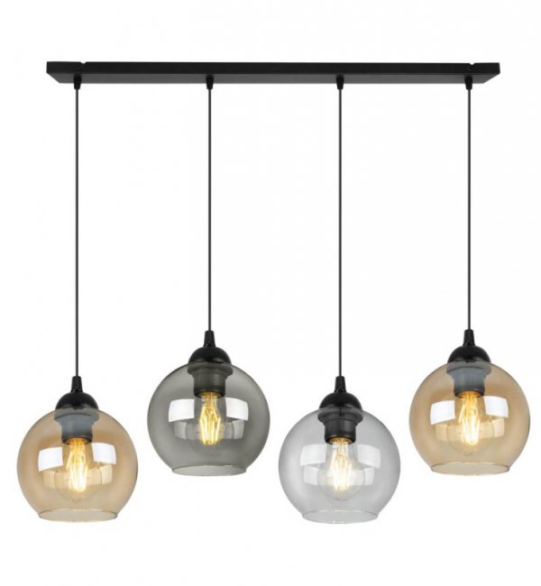 Industrialna Regulowana Lampa Wisząca z Metalu i Szkła MIX LIGHT HOME