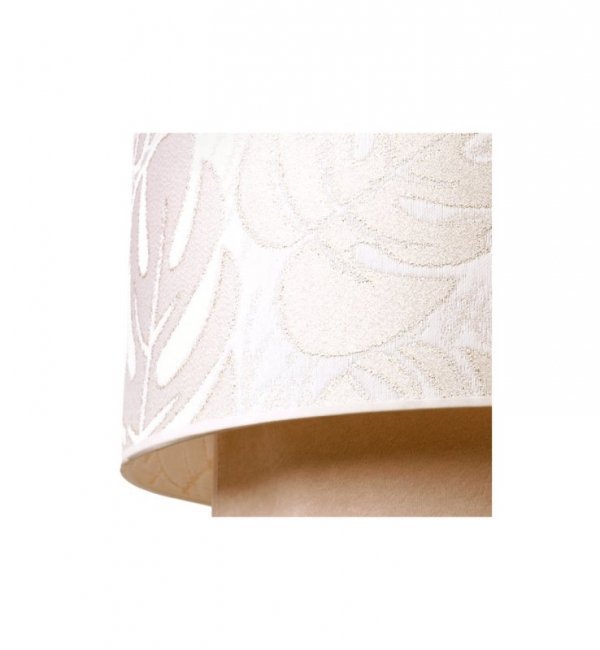 Lampa Sufitowa Wisząca Żyrandol z Kremowym Abażurem Do Salonu 45 Cm E27 WERONA LIGHT HOME