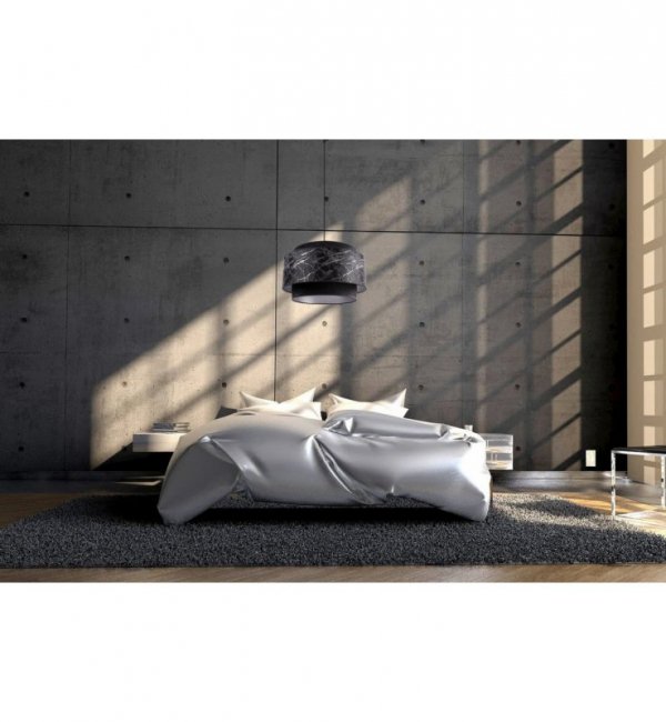 Lampa Sufitowa Wisząca Żyrandol z Nowoczesnym Dużym Abażurem WERONA E27 LIGHT HOME