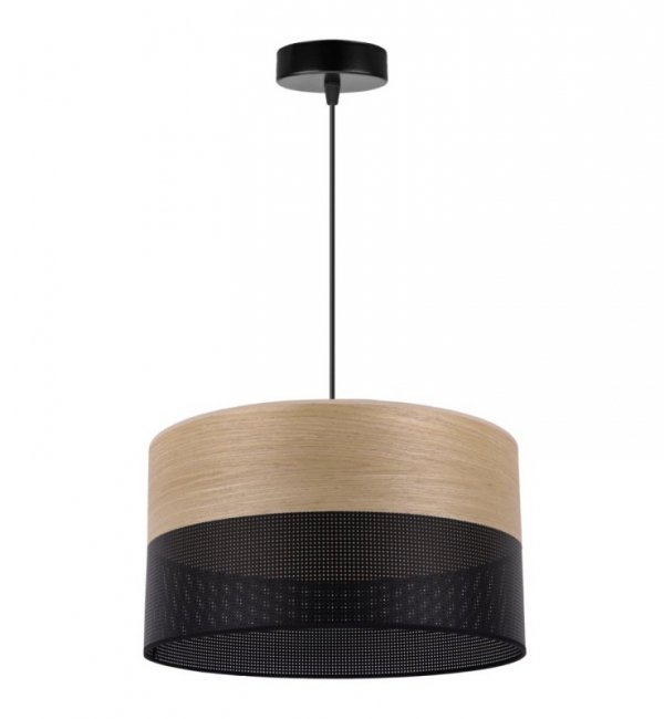 Lampa wisząca WOOD, elegancki żyrandol do jadalni i salonu, E27