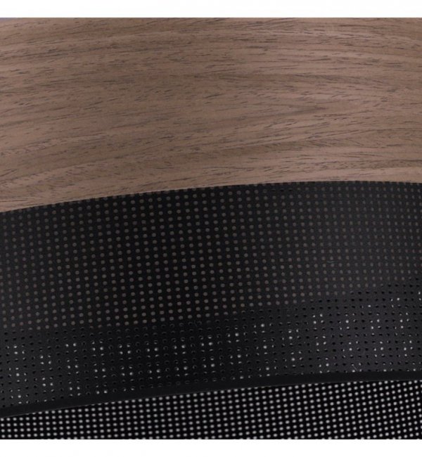 Lampa wisząca WOOD, 44cm, minimalistyczny abażur z fornirem orzechowym