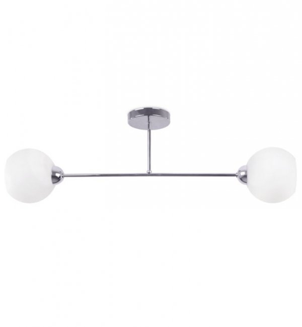 Lampa sufitowa ASTURIA, srebrny żyrandol glamour do kuchni, łazienki, pokoju