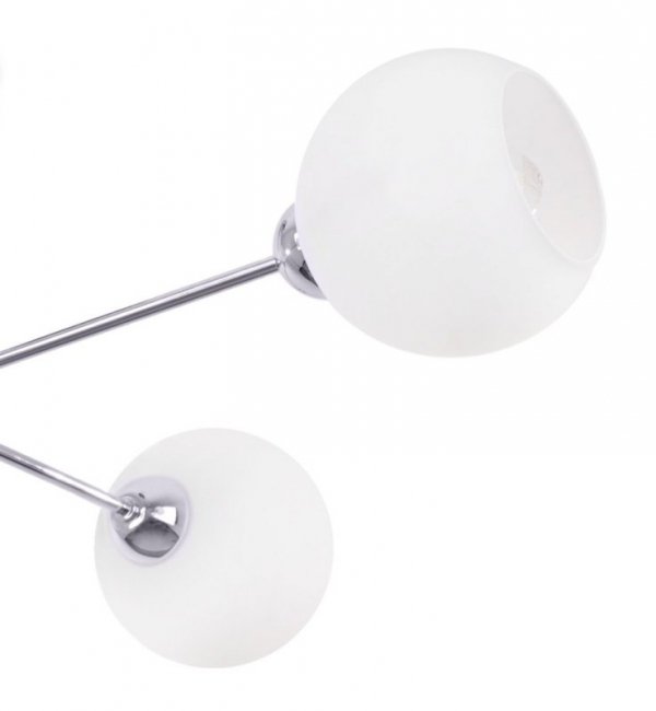 Lampa sufitowa ASTURIA, elegancki żyrandol chrom do kuchni, sypialni, jadalni, E27