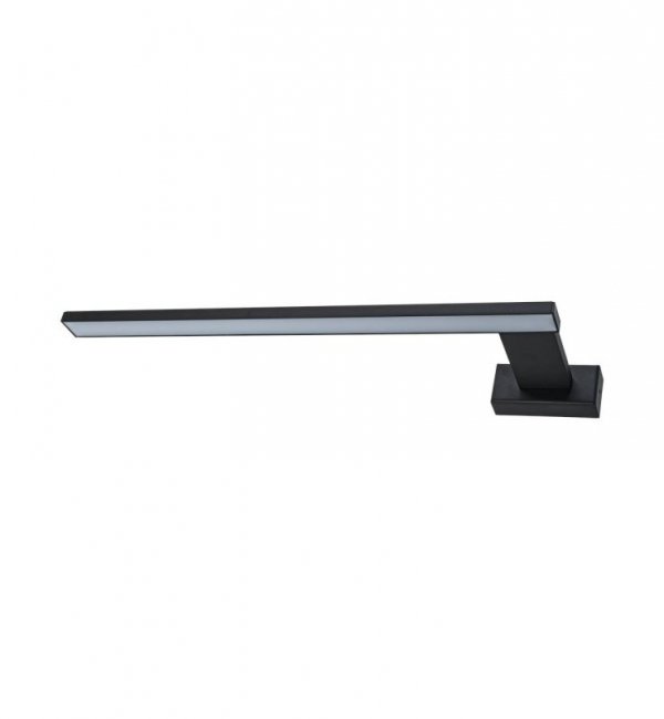 Kinkiet LED lampa ścienna nad lustro SHINE, czarny, 45cm do łazienki, przedpokoju