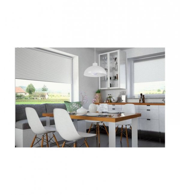 LAMPA WISZĄCA DO KUCHNI SZARA BIAŁA METALOWA  LIGHT HOME