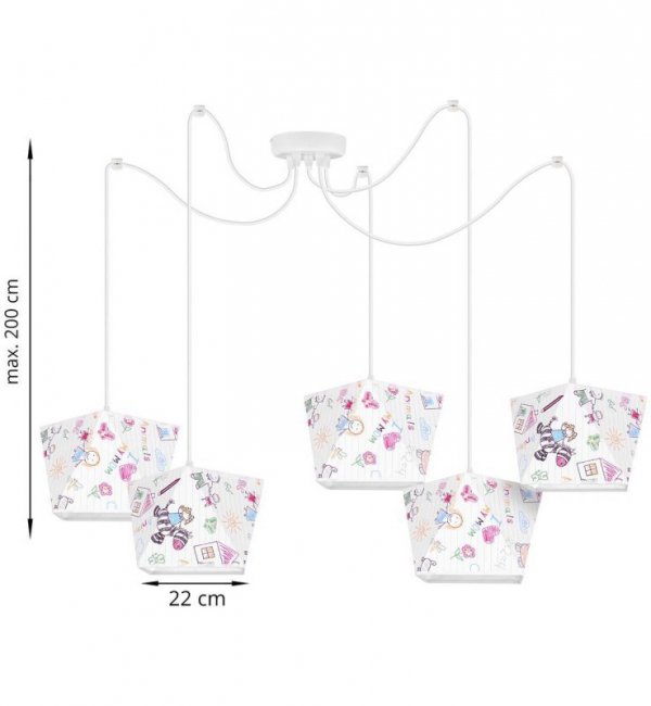 Lampa wisząca dziecięca - SPIDER 1921/D5/kid LIGHT HOME
