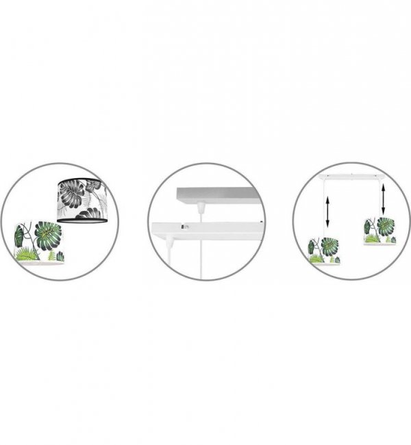 Lampa wisząca regulowana - DAKA 2110/2L LIGHT HOME