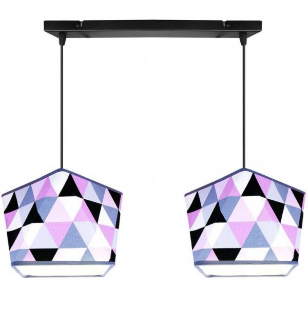 Lampa wisząca z abażurem - GARO 2120/2 LIGHT HOME
