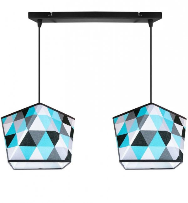Lampa wisząca z abażurem - GARO 2120/2 LIGHT HOME