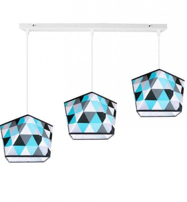 Lampa wisząca z abażurem - GARO 2120/3 LIGHT HOME