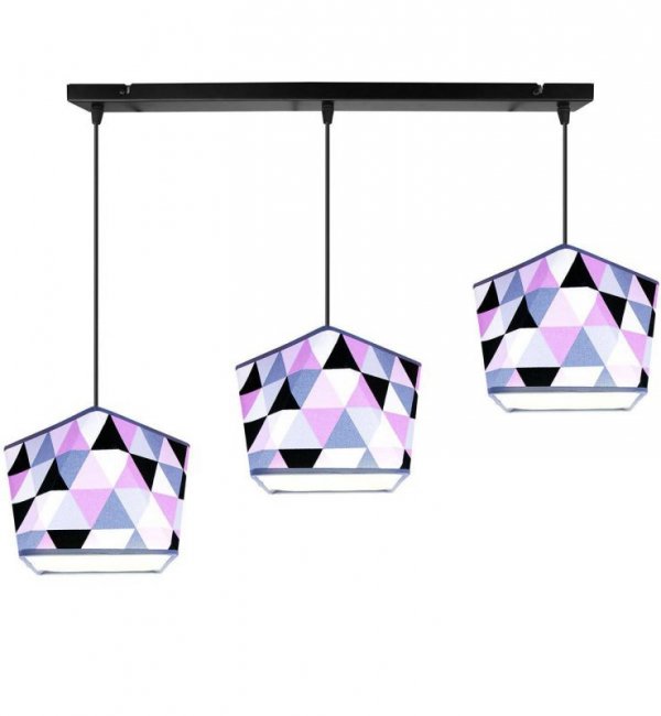 Lampa wisząca z abażurem - GARO 2120/3 LIGHT HOME