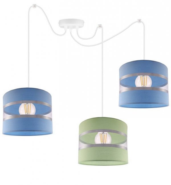 Lampa wisząca z abażurem - SPIDER LOLLIPOP 2175/3 LIGHT HOME
