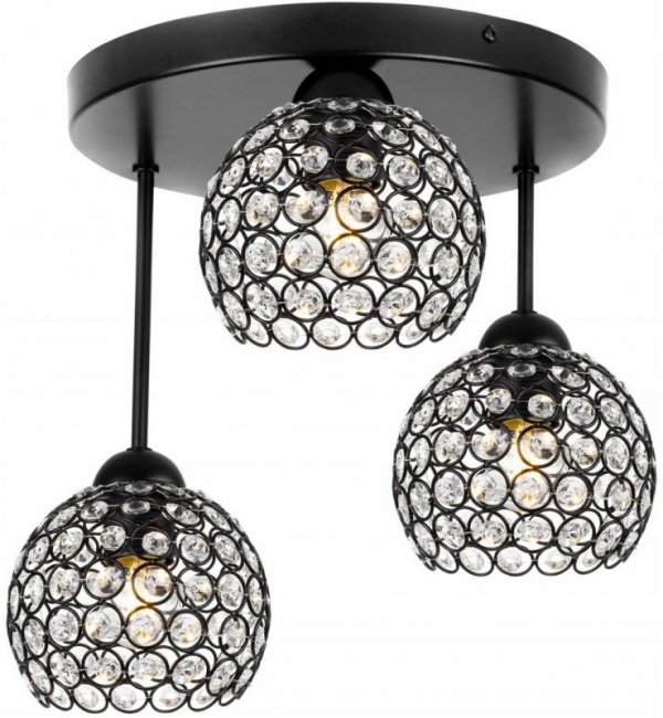 Lampa wisząca ze szklanymi kloszami - CRYSTAL 2220/3/OP LIGHT HOME