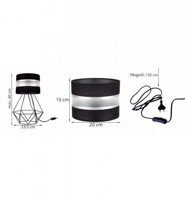Lampka stołowa nocna - PAGO 2190/1 LIGHT HOME