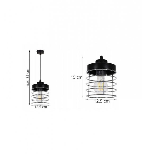Zwis wiszący pojedynczy industrialny - RASTI 2205/1/S LIGHT HOME
