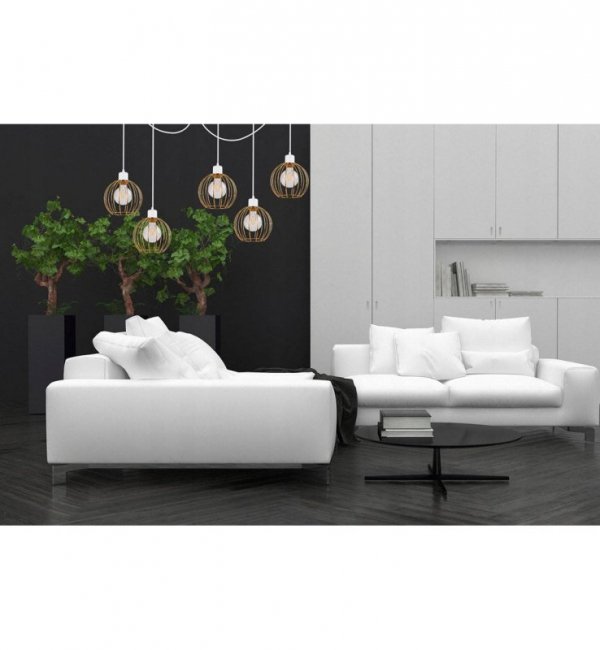 Lampa wisząca nowoczesna - SPIDER MONA 2180/5 LIGHT HOME