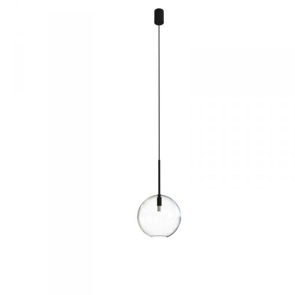 NOWODVORSKI SPHERE M 7848 LAMPA WISZĄCA CZARNA KULA SZKLANA