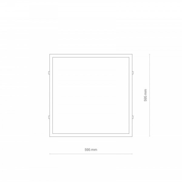 PANEL LED 60CM NOWODVORSKI 8456 CL ITAKA LED 40W 4000K ANGLE 100 MONTAŻ BEZPOŚREDNI LUB NA LINKACH