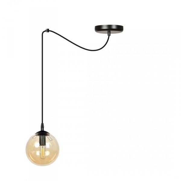 LAMPA WISZĄCA SPIDER PAJĄK KLOSZE SZKLANE KULE EMIBIG GIGI 1 BL MIODOWY