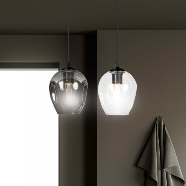 LAMPA WISZĄCA CZARNA NAD STÓŁ DO KUCHNI JADALNI SALONU EMIBIG ISTAR 2 BL MIX