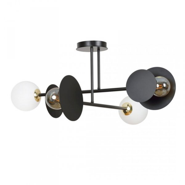 LAMPA NOWOCZESNA DEKORACYJNA EMIBIG MINERVA 4 BLACK