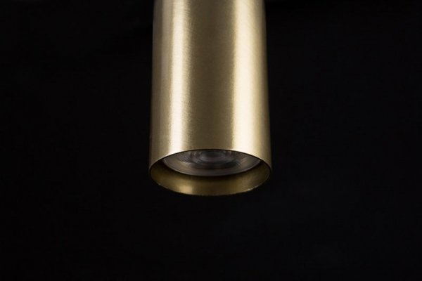 LAMPA WISZĄCA SUFITOWA NOWOCZESNA ZŁOTY REFLEKTOR EMIBIG VERNO 3 WHITE