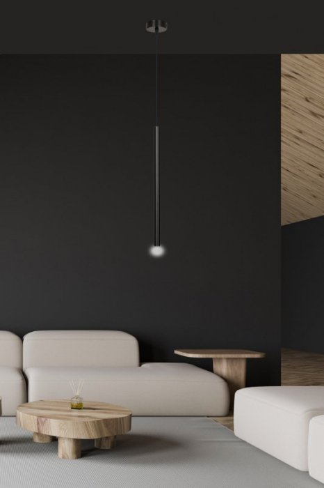 LAMPA WISZĄCA TUBA NAD STÓŁ BAR WYSPĘ DO KUCHNI JADALNI EMIBIG SELTER 1 BLACK