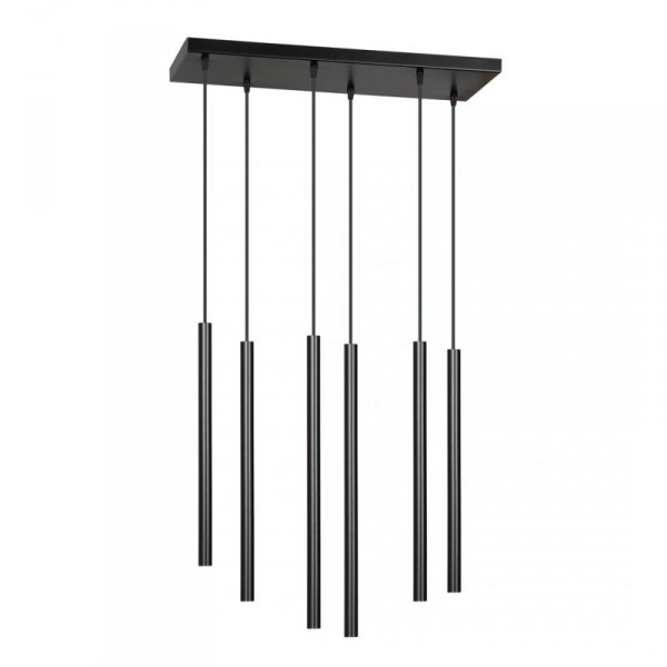 LAMPA WISZĄCA TUBA NAD STÓŁ BAR WYSPĘ DO KUCHNI JADALNI EMIBIG SELTER 6 BLACK