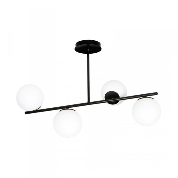LAMPA WISZĄCA SUFITOWA BIAŁE KULE EMIBIG BIOR 4 BLACK
