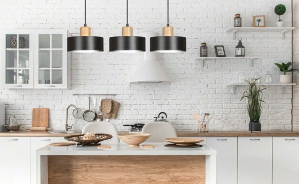LAMPA WISZĄCA NAD STÓŁ Z DREWNEM EMIBIG TORIN 3 BLACK
