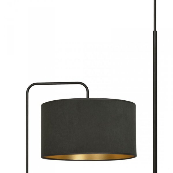 LAMPA CZARNA Z CZARNYM ABAŻUREM EMIBIG HILDE LP1 BL BLACK