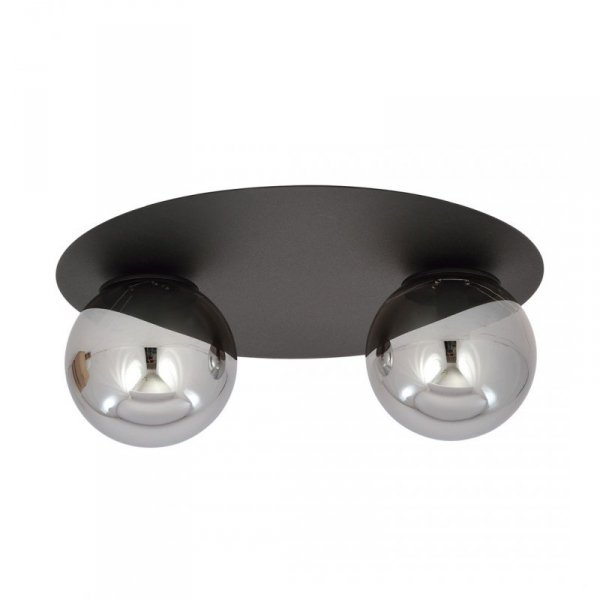 LAMPA SUFITOWA PLAFON CZARNY KULE SZKLANE EMIBIG SOLAR 2 BLACK/GRAFIT