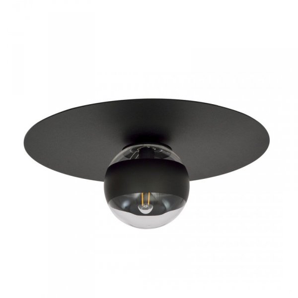 LAMPA SUFITOWA PLAFON CZARNY KULE SZKLANE EMIBIG SOLAR 1 BLACK/STRIPE